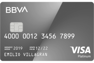 Tarjeta de crédito Platinum BBVA